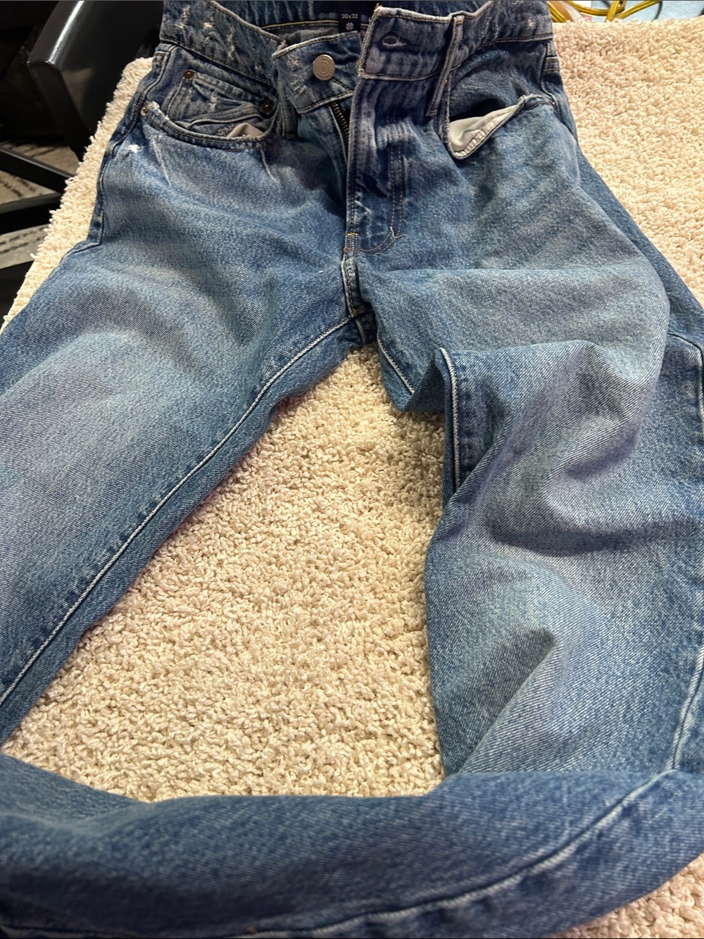 Classic Men's Blue Denim Jeans